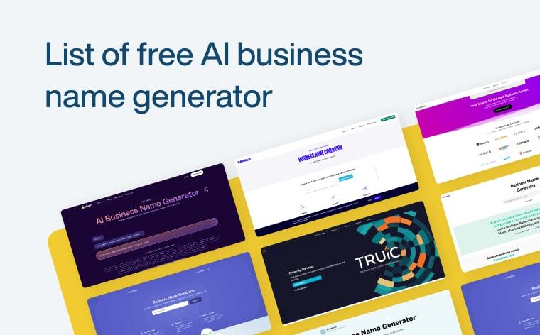 Our ​Top‍ Picks Revealed:⁣ AI Business⁢ Name Generators That Shine