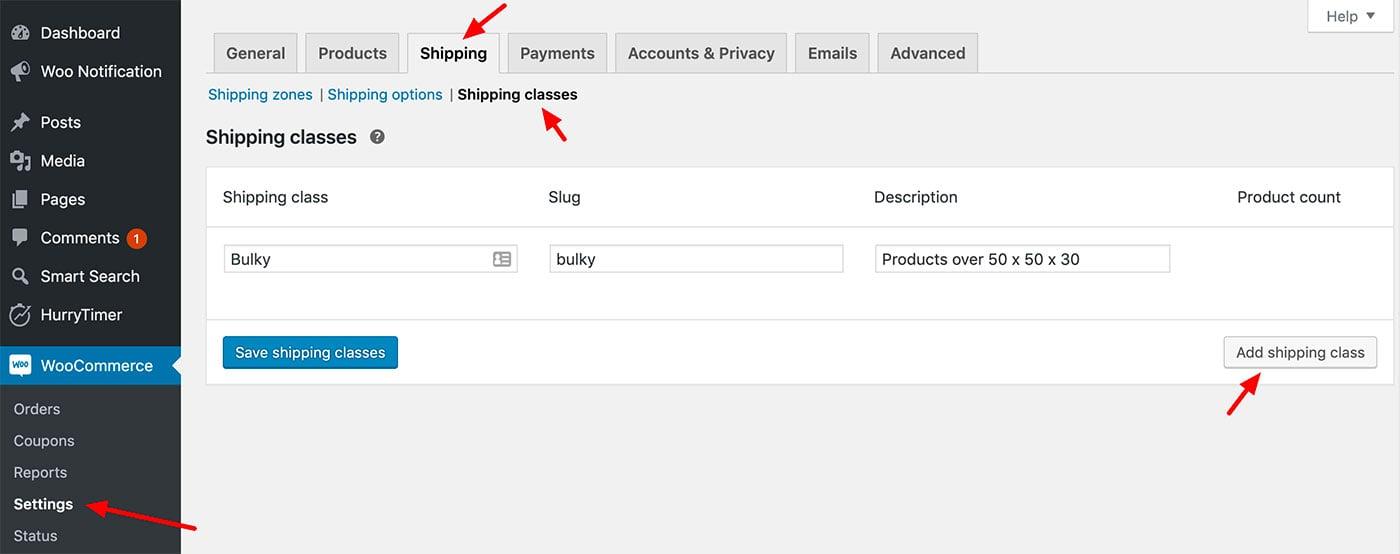 Getting Started with WooCommerce Shipping Classes