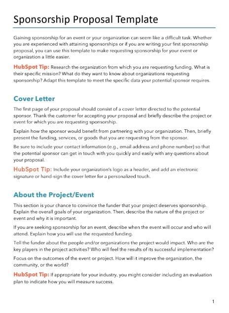 Crafting a Compelling⁣ Sponsorship Proposal